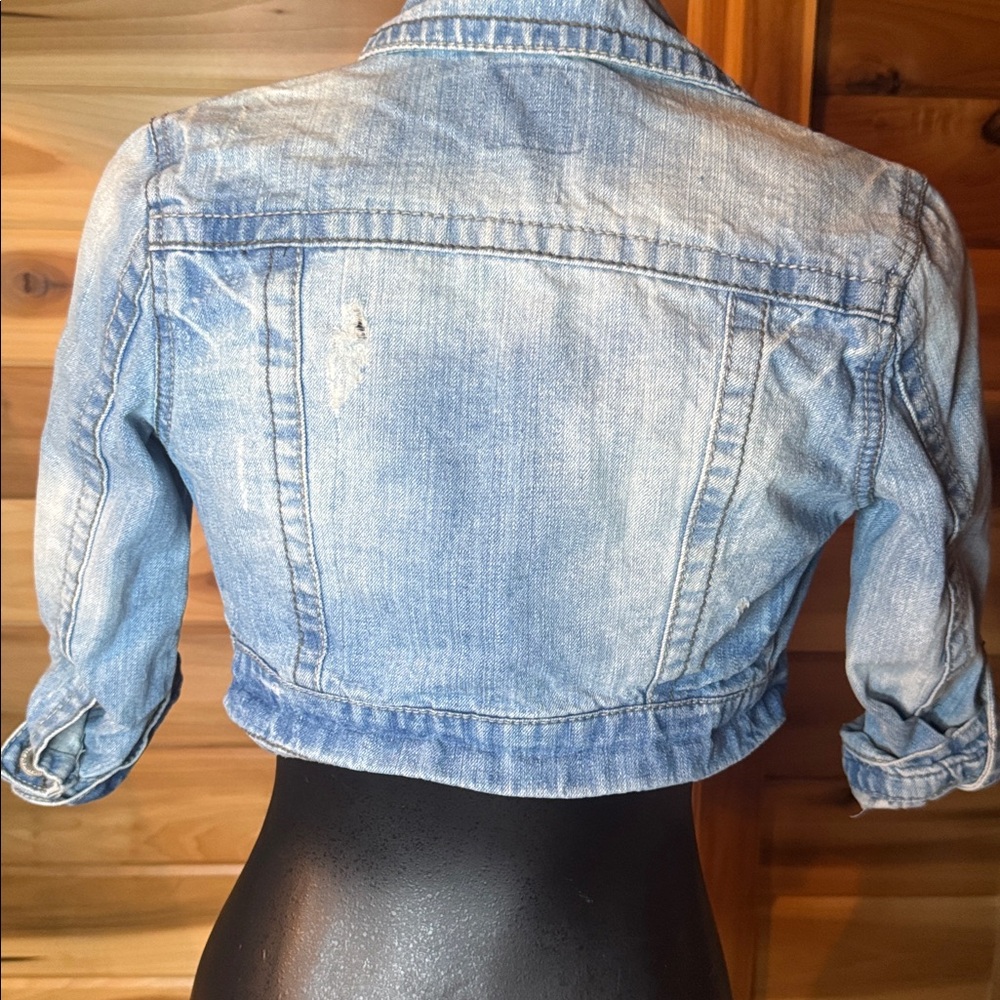 Distressed Jean Jacket - Picture 2 of 4